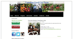 Desktop Screenshot of commongoodcityfarm.org